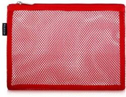 MAKEUP Trusă cosmetică, roșie Red mesh, 23 x 15 cm - MAKEUP