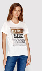 Pepe Jeans Tricou Tyler PL505351 Alb Regular Fit