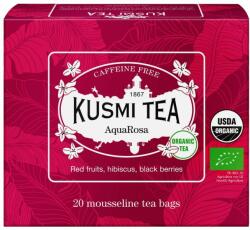 Kusmi Tea Ceai de fructe AQUA ROSA, 20 pliculețe de ceai de muselină, Kusmi Tea