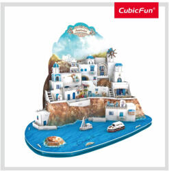 CubicFun - Puzzle 3D Insula Santorini (Nivel Complex 129 Piese) CUMC195h