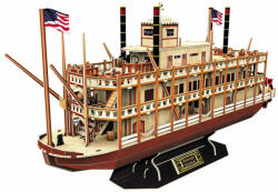 CubicFun - Puzzle 3D Nava Mississippi Steamboat Usa 142 Piese CUT4026h