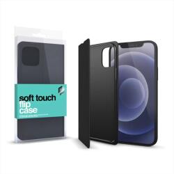 XPRO Soft Touch Flip Case Samsung A21 készülékhez, fekete (123293) (XP123293) (XP123293)