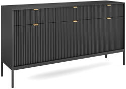  NOVA széles komód - fekete (PM76101)