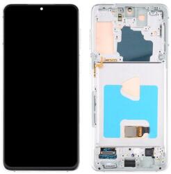 NBA001LCD1011205253 Samsung Galaxy S21 Plus OLED kijelző érintővel ezüst kerettel előlap (NBA001LCD1011205253)