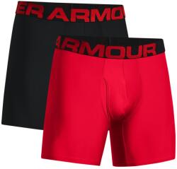 Under Armour Férfi boxer nadrág Under Armour TECH 6IN 2 PACK piros 1363619-600 - M