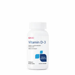 GNC Vitamina D3 50mcg (2000 Ui) Naturala 100% Din Lanolina, 180tab, GNC