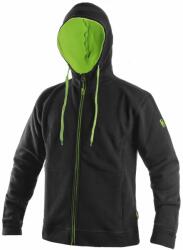 CXS Hanorac bărbați HARRISON - Neagră / verde | 2XL (1520-010-808-96)