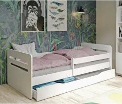 Kocot Kids Tomi Ifjúsági ágy ágyneműtartóval és matraccal - fehér (LTO_BI_M) - pepita - 93 690 Ft