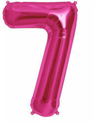  Óriás szám fólia lufi - 7 - Rózsaszín - Pink
