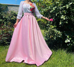 Ie traditionala Rochie Traditionala stilizata cu maci 18
