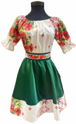 Ie traditionala Rochie Traditionala stilizata cu maci 19