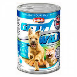 Panzi GetWild kutyának konzerv 415 g Puppy marha+alma - petmix