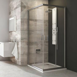 RAVAK Blix BLRV2-90 sarokbelépős zuhanykabin (szatén+Transparent) 1LV70U00Z1 (1LV70U00Z1)