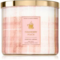 Bath & Body Works Cranberry Peach lumânare parfumată 411 g