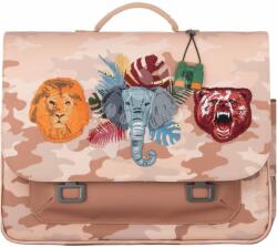 Jeune Premier Servietă școlară It Bag Midi Wildlife Jeune Premier design ergonomic de lux 30*38 cm (JPITD22192)