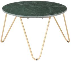 vidaXL Măsuță cafea verde 65x65x42 cm piatră naturală aspect marmură (286447) Masa de cafea
