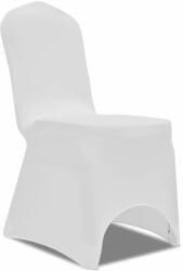 vidaXL Husă de scaun elastică, 50 buc. , alb (241196)