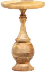 vidaXL Masă laterală rotundă, 43 x 43 x 66 cm, lemn masiv de mango (286471)