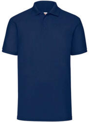 Fruit of the Loom Férfi Galléros póló Rövid ujjú Fruit of the Loom Polo Blended Fabric - 4XL, Sötétkék (navy)