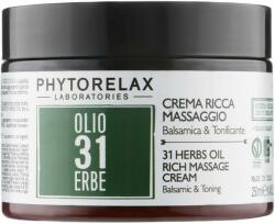 Phytorelax Laboratories Cremă de masaj pentru corp, cu efect relaxant - Phytorelax Laboratories 31 Herbs Rich Massage Cream 250 ml