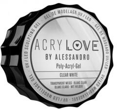 Alessandro International Gel-poly-acrilic pentru unghii - Alessandro International AcryLove Poly-Acryl-Gel Clear White 15 g