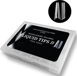 Liquid Clic Tipsuri Unghii Reutilizabile Smart Forms Liquid Tips Set 120 Buc, 12 Marimi, Tip Migdala Ruseasca/Balerina