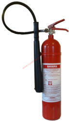  BAVARIA SIGMA 5 kg-os Szén-dioxiddal oltó, gázzal oltó tűzoltó készülék 89B , függesztővel