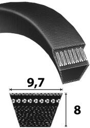 Power Belt SPZ 875 9, 7x875 Lw keskeny profilú ékszíj (04.000.628)