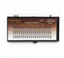Splendor Gene false smocuri Exquisite Soft 10D Silk Lashes - 60 buc marimea L (EXQSOFTL)