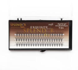 Splendor Gene false smocuri Exquisite Soft 10D Silk Lashes - 60 buc marimea S (EXQSOFTS)