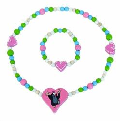 DETOA Set de bijuterii Aluniță și inimi (87B109603)