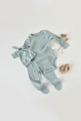 BabyCosy Set 4 piese: bluza, pantaloni, caciulita si manusi din bumbac organic si modal - Mint, BabyCosy (BC-CSYM24509)