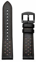 Tech-protect Curea piele Tech-Protect Leather compatibila cu Samsung Galaxy Watch 4/5/5 Pro/6 40/42/44/45/46mm Black (9589046917240)