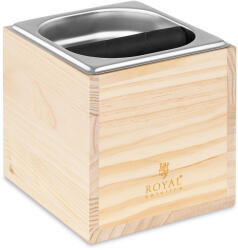 Royal Catering Knockbox - GN 1/6 - 2200 ml - zacckiütő rúddal és faburkolattal (RCKM-23)