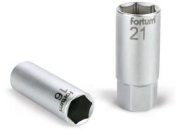 Fortum gyertyakulcs dugófej 1/2″, 61CrV5; 21mm, gumírozott FORTUM (4700901)