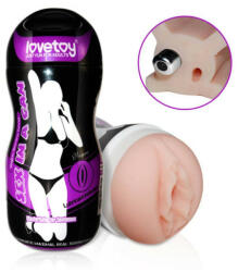 Lovetoy Sex In A Can-Vibrating Vagina Tunnel