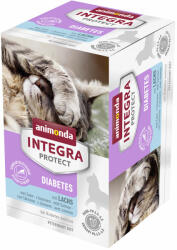 Animonda Integra 24x100g animonda INTEGRA Protect Adult Diabetes tálcás nedves macskatáp-lazac