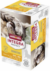 Animonda Integra 24x100g animonda Integra Protect Adult Sensitive tálcás nedves macskatáp-Pulyka & rizs