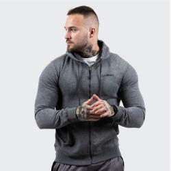 GymBeam Clothing GymBeam Zipper Hoodie Grey Black pulóver - szürke (S) - GymBeam Clothing