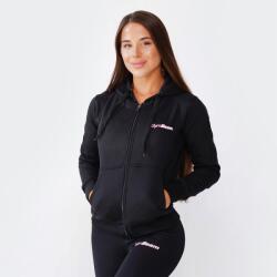 GymBeam Clothing GymBeam Zipper Hoodie Black női pulóver - fekete (M) - GymBeam Clothing