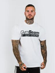 GymBeam Clothing GymBeam Stay Strong White póló - fehér (XXXL) - GymBeam Clothing
