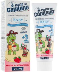 Pasta Del Capitano Pastă de dinți pentru copii 3+ Căpșună - Pasta del Capitano 75 ml