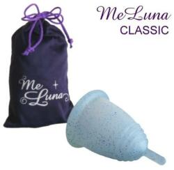 Me Luna Cupă menstruală cu picioruș, mărime M, albastră - MeLuna Classic Menstrual Cup Stem