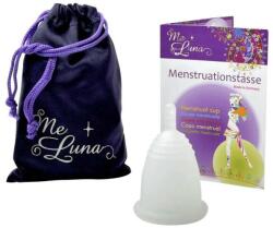 Me Luna Cupă menstruală cu picioruș, mărime M, transparentă - MeLuna Classic Menstrual Cup Stem