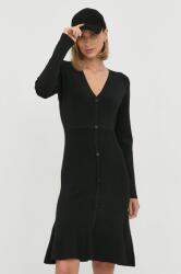 KARL LAGERFELD rochie culoarea negru, mini, drept 99KK-SUD0E7_99X