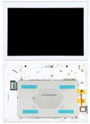 NBA001LCD1011205345 Lenovo Tab 2 A10-70 / A10-70F / A10-70L fehér LCD kijelző érintővel kerettel előlap (NBA001LCD1011205345)