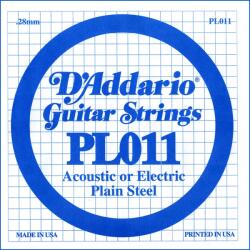 D'Addario PL011 - Plain Steel Guitar Single String, . 011 - C231CC