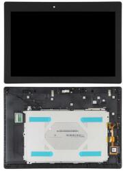 NBA001LCD1011205354 Lenovo Tab 2 A10-70 / A10-70F / A10-70L fekete LCD kijelző érintővel kerettel előlap (NBA001LCD1011205354)