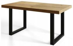Vox bútor LOFT'U nyitható étkezőasztal, választható méretek és színek 120+2*50x80