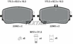 TEXTAR set placute frana, frana disc TEXTAR 2296201 (2296201)